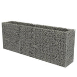 Vidaxl Gabion Planter hævet 270x50x100 cm galvaniseret stål