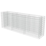 Vidaxl Gabion Planter hævet 270x50x100 cm galvaniseret stål