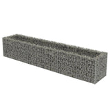 Vidaxl Gabion Planter hævet 270x50x50 cm galvaniseret stål