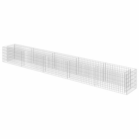 Vidaxl gabion plantenbak verhoogd 450x50x50 cm gegalvaniseerd staal