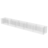 Vidaxl Gabion Planter surélevé 450x50x50 cm en acier galvanisé