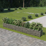 Vidaxl Gabion Planter surélevé 450x50x50 cm en acier galvanisé