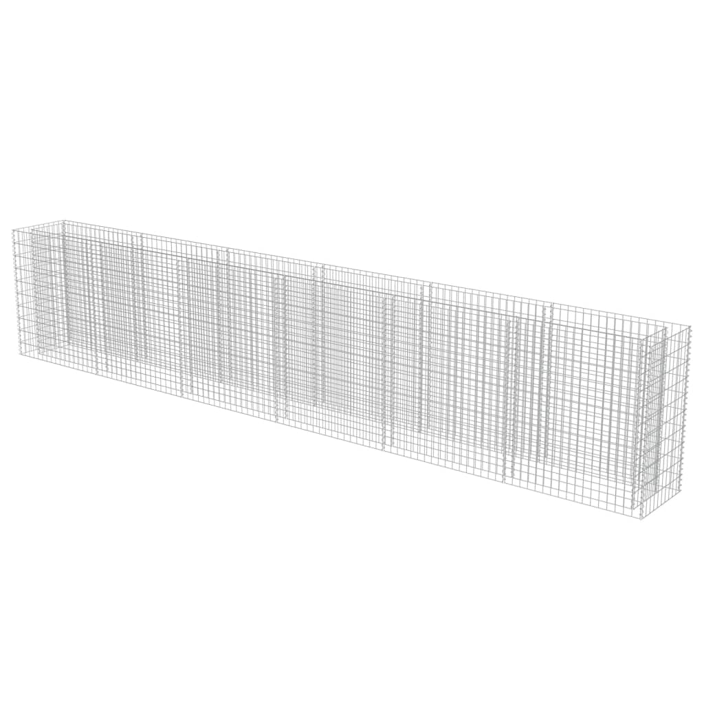 VIDAXL GABION -Planungsbox 540x50x100 cm verzinkter Stahl erhöht