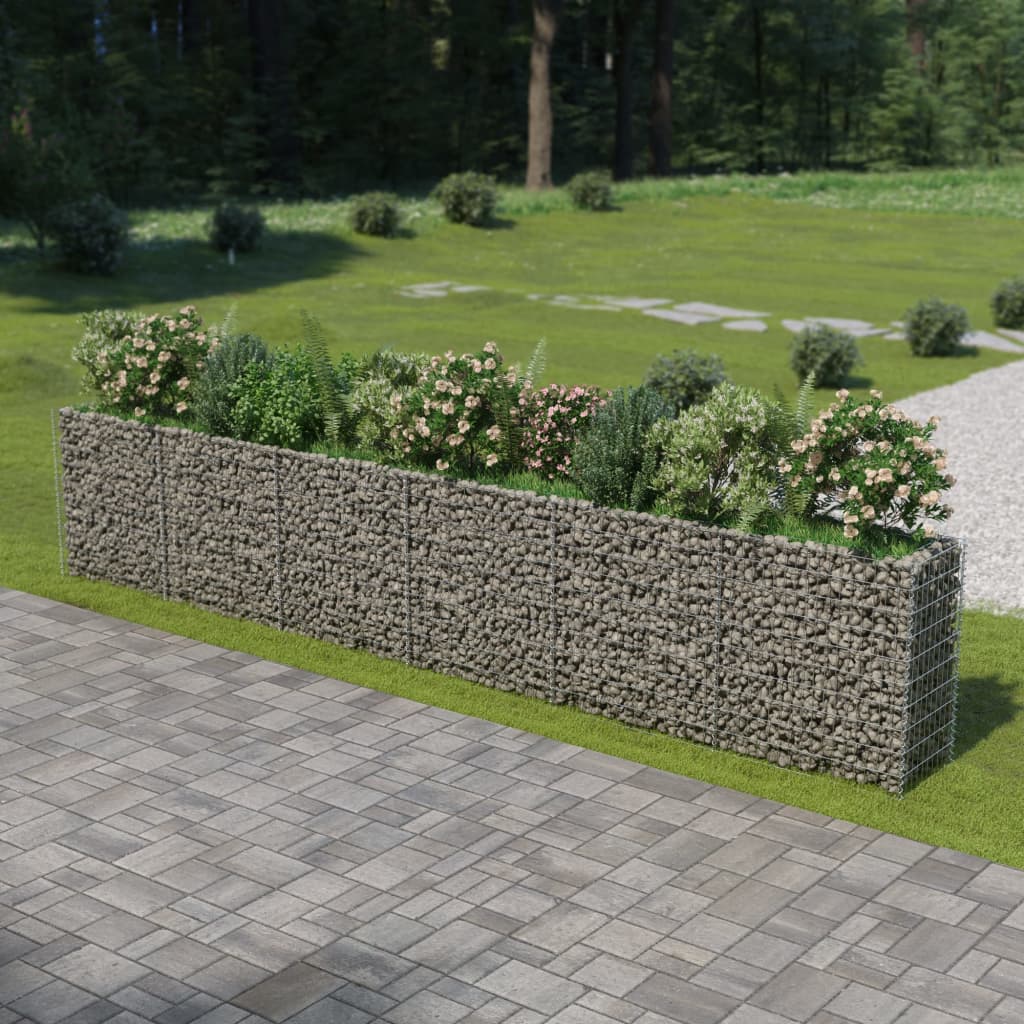 VIDAXL GABION -Planungsbox 540x50x100 cm verzinkter Stahl erhöht