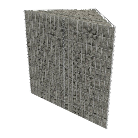 Vidaxl gabion plantenbak verhoogd 75x75x100 cm gegalvaniseerd staal