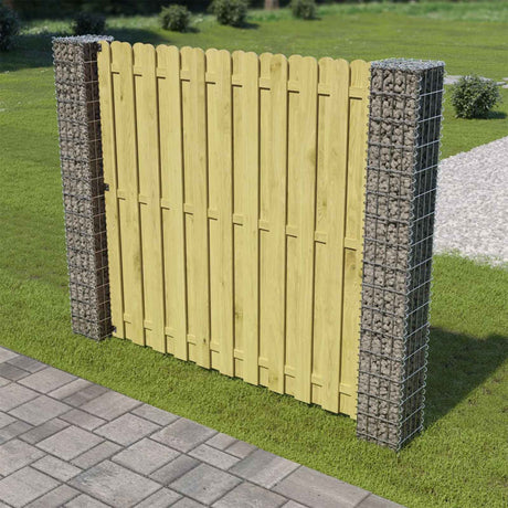 Vidaxl afrasteringspaal 2 st 20 x 20 x 190 cm metaal zilver