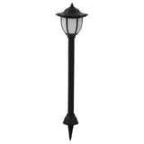 Vidaxl led-solarlampen zwart 3 st