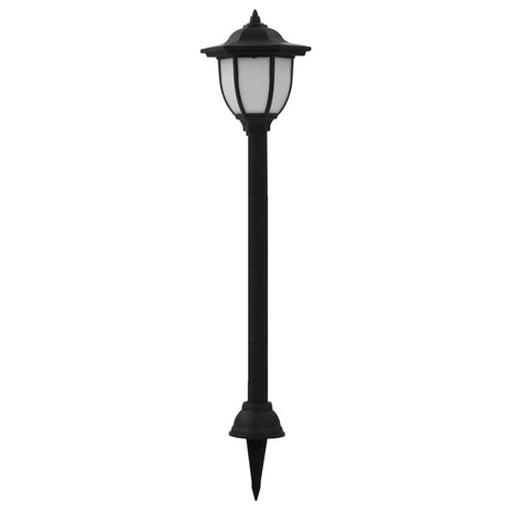 Vidaxl led-solarlampen zwart 3 st