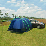 Vidaxl autotent met dak marineblauw 390 x 330 x 195 cm 180t polyamide