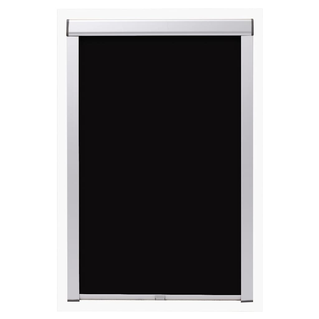 VidaXL Roller blind blackout black UK08