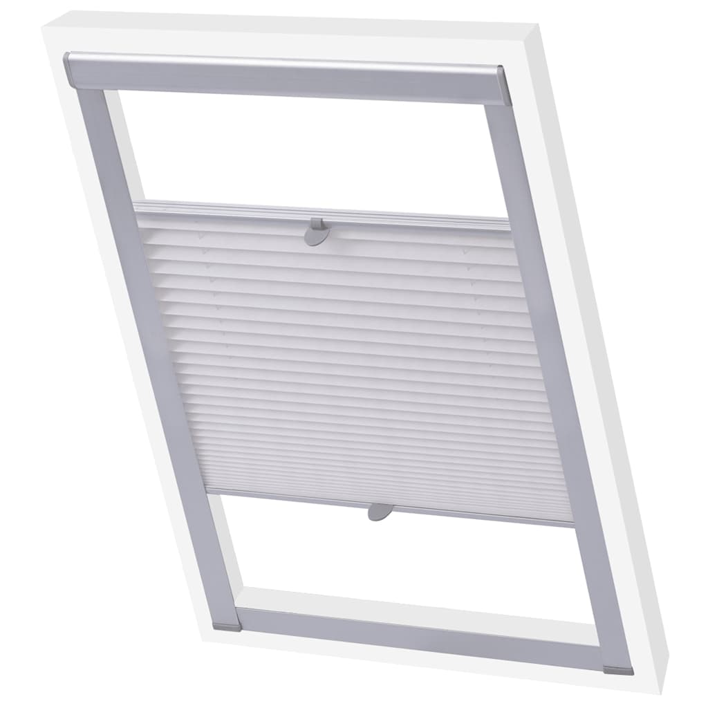 Vidaxl Roller Blind Pliathed White CK02