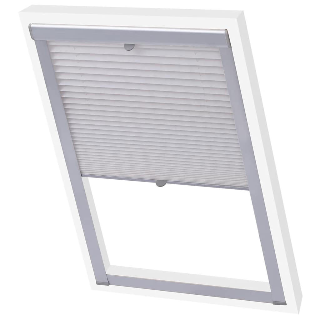 Vidaxl Roller Blind Pliathed White CK02