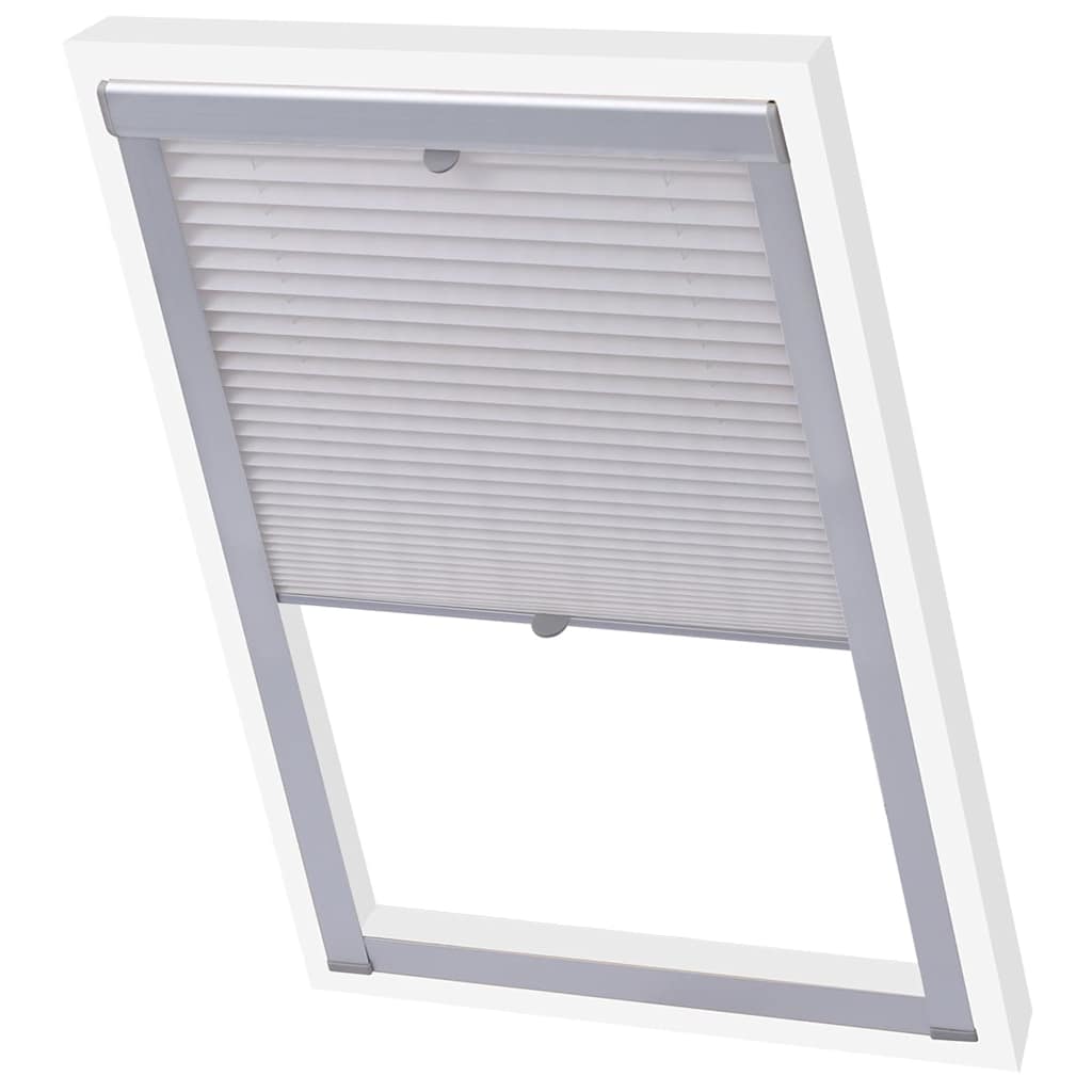 Vidaxl Roller Blind Fleuled White CK04