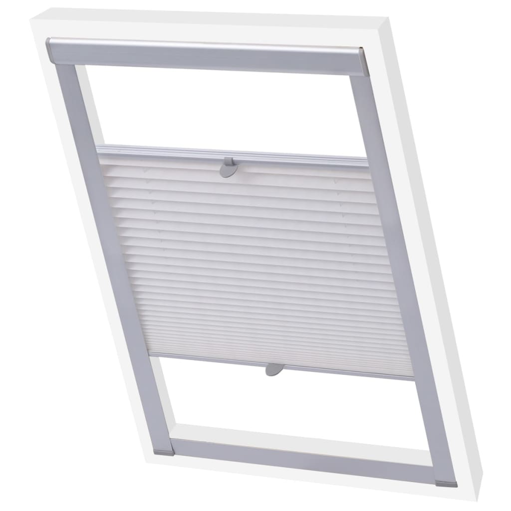 Vidaxl Roller Blind Pliathed White Fk06