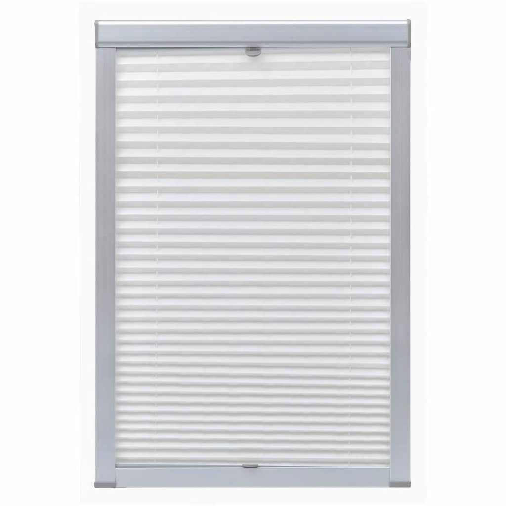 Vidaxl Roller Blind Plissed White MK06