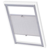 Vidaxl Roller Blind Plisted White PK06