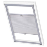 Vidaxl Roller Blind Plissed White SK08