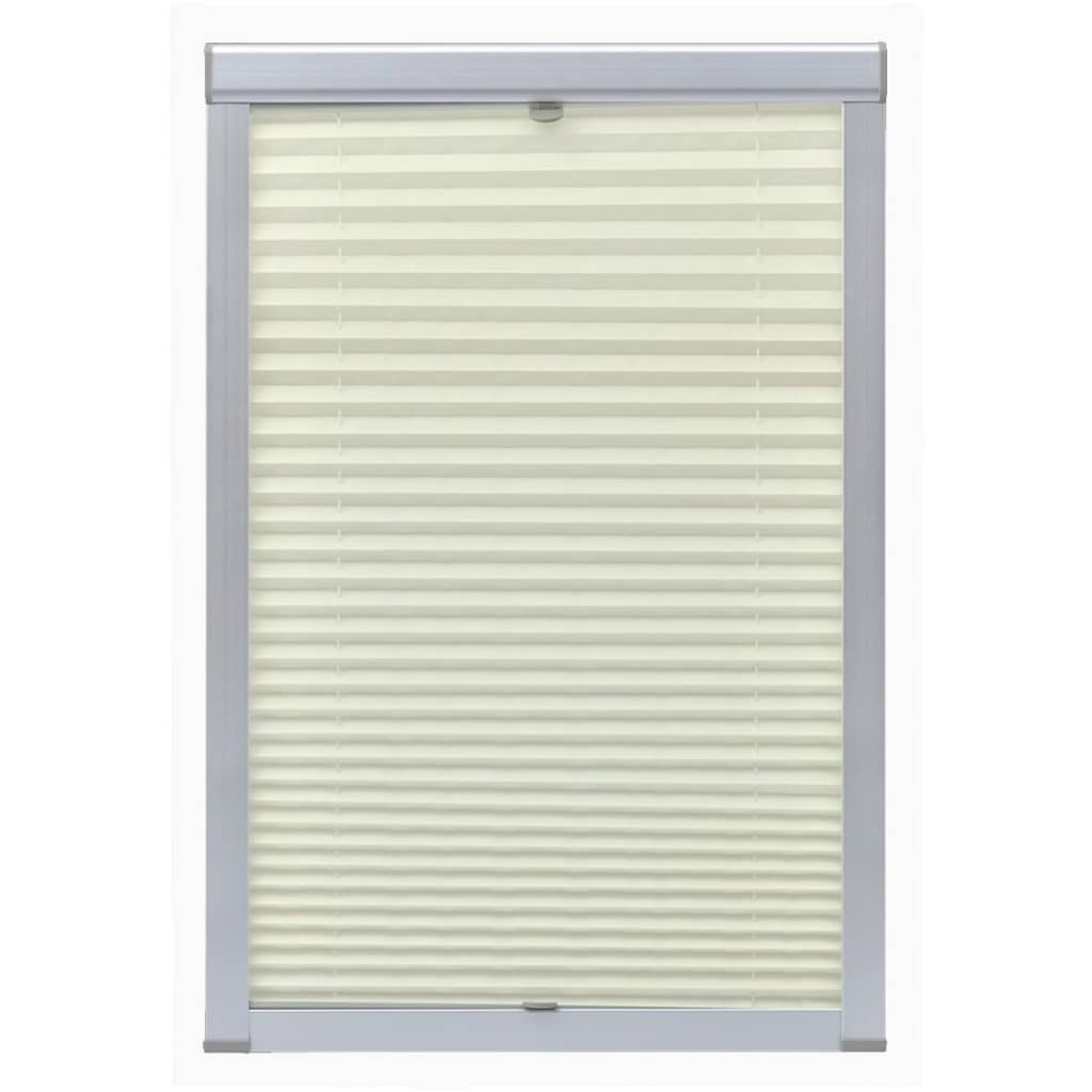 Vidaxl Roller Blind Plited Cream CK02