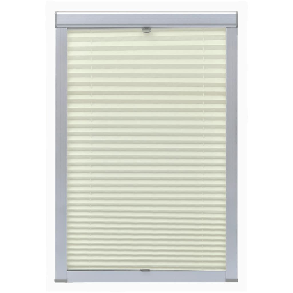 Vidaxl Roller Blind Plited Cream FK06