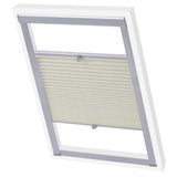 Vidaxl Roller Blind Plissed Cream MK08