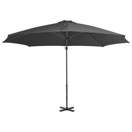 Vidaxl flytende parasol med aluminiumstang 300 cm Antracitt -farget