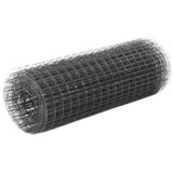 Vidaxl Chicken Wire 10x0,5 m ocel s PVC povlakem šedou