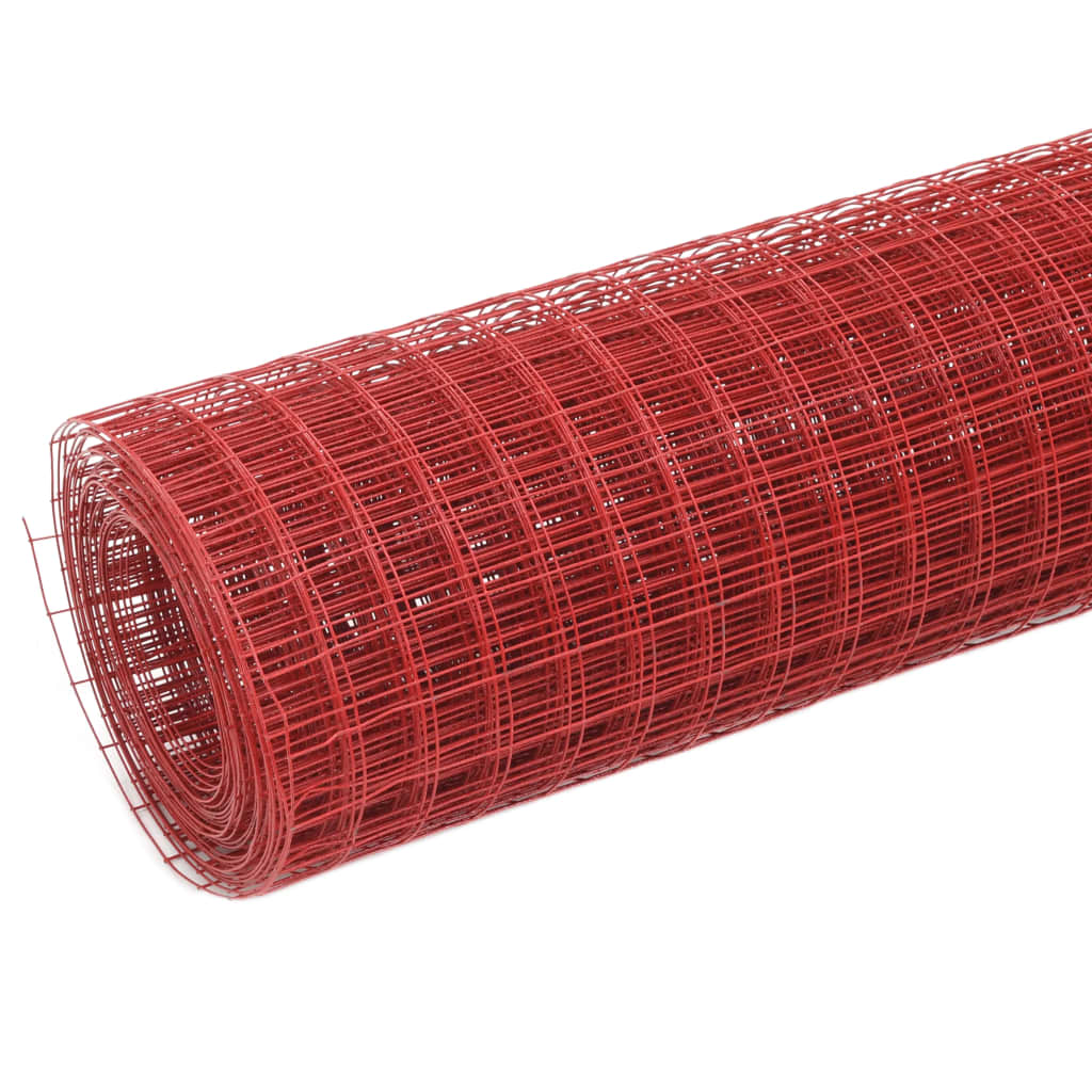 Vidaxl Chicken Wire 10x0,5 m ocel s PVC povlakem