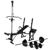 Vidaxl Training Bank med vektstativ og Dumbell Set 30,5 kg