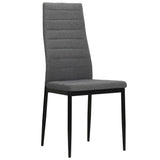 Vidaxl eetkamerstoelen 6 st stof lichtgrijs