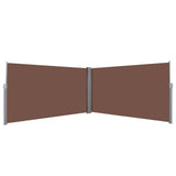 Vidaxl windscherm uittrekbaar 160x600 cm bruin