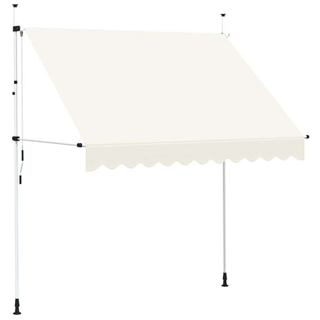 Vidaxl luifel handmatig uittrekbaar 250 cm crème