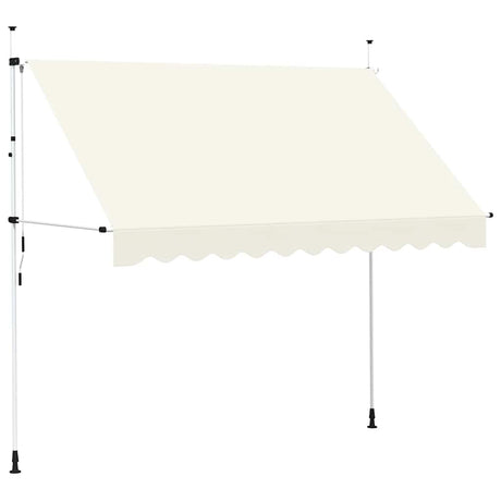 Vidaxl luifel handmatig uittrekbaar 300 cm crème