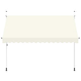 Vidaxl luifel handmatig uittrekbaar 350 cm crème