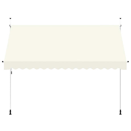 Vidaxl luifel handmatig uittrekbaar 350 cm crème