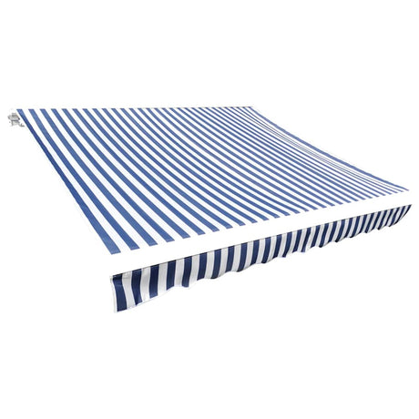 Vidaxl vervangingsdoek voor luifel 500x300 cm polyester blauw en wit