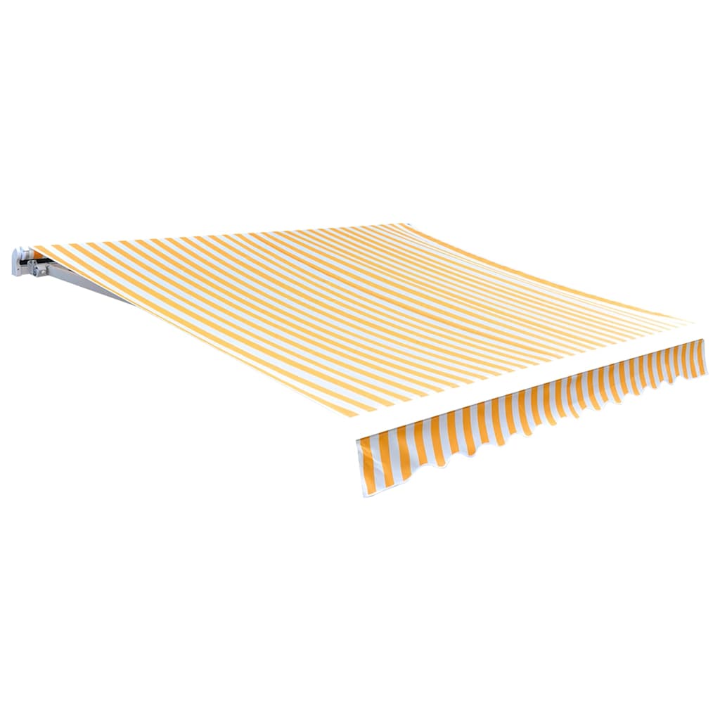Vidaxl vervangingsdoek voor luifel 350x250 cm polyester oranje en wit