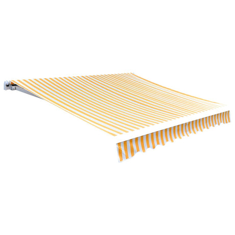 Vidaxl vervangingsdoek voor luifel 350x250 cm polyester oranje en wit
