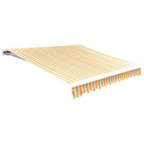 Vidaxl vervangingsdoek voor luifel 450x300 cm polyester oranje en wit