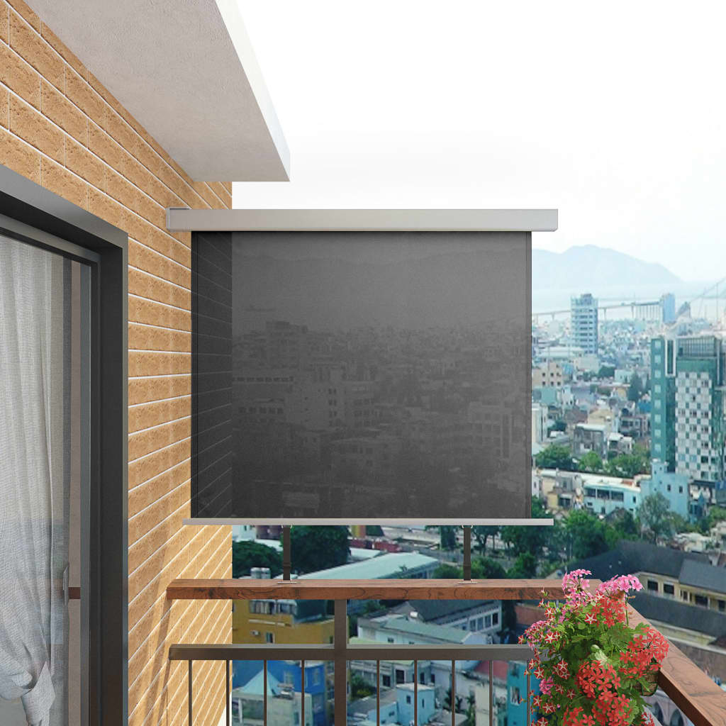 Vidaxl Balkon zaslon večnamenski 150x200 cm siva