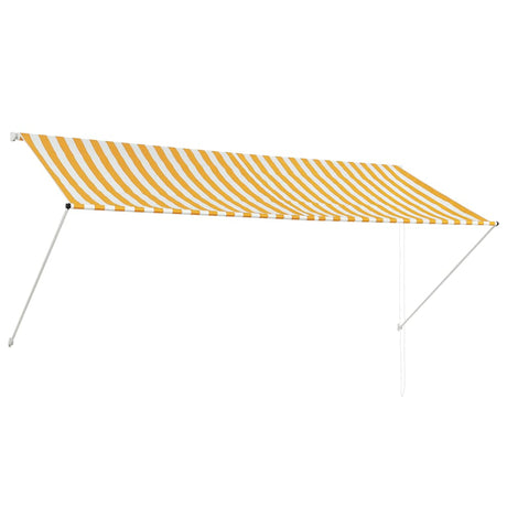 Vidaxl luifel uittrekbaar 300x150 cm geel en wit