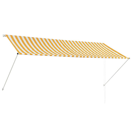 Vidaxl luifel uittrekbaar 300x150 cm geel en wit