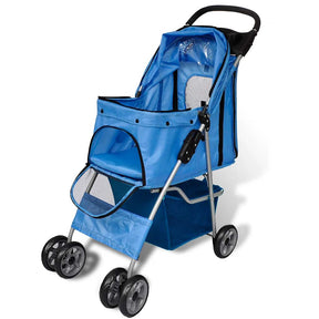 Vidaxl wandelwagen voor honden 15 kg blauw