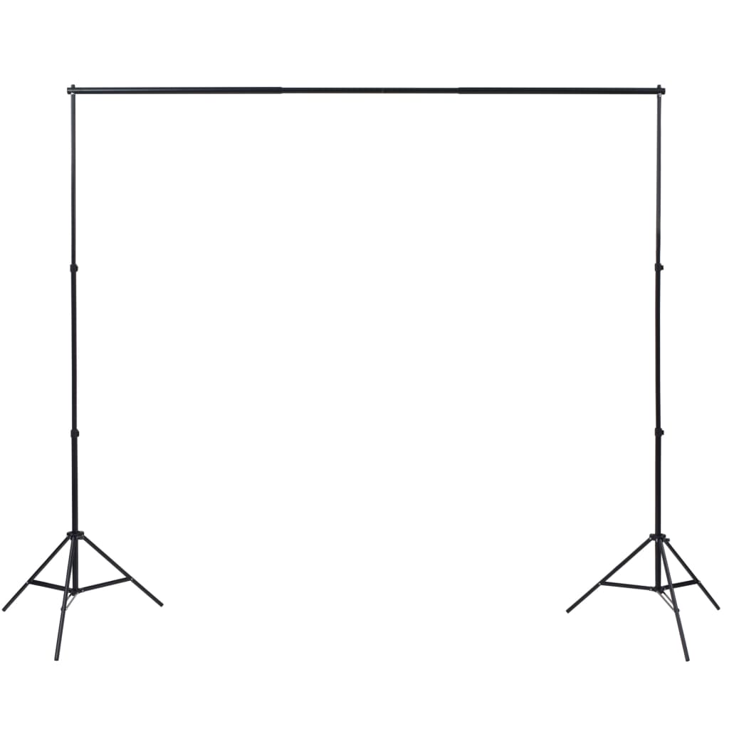 Vidaxl Photo studio set with 3 cotton backgrounds and frame 3x5 m