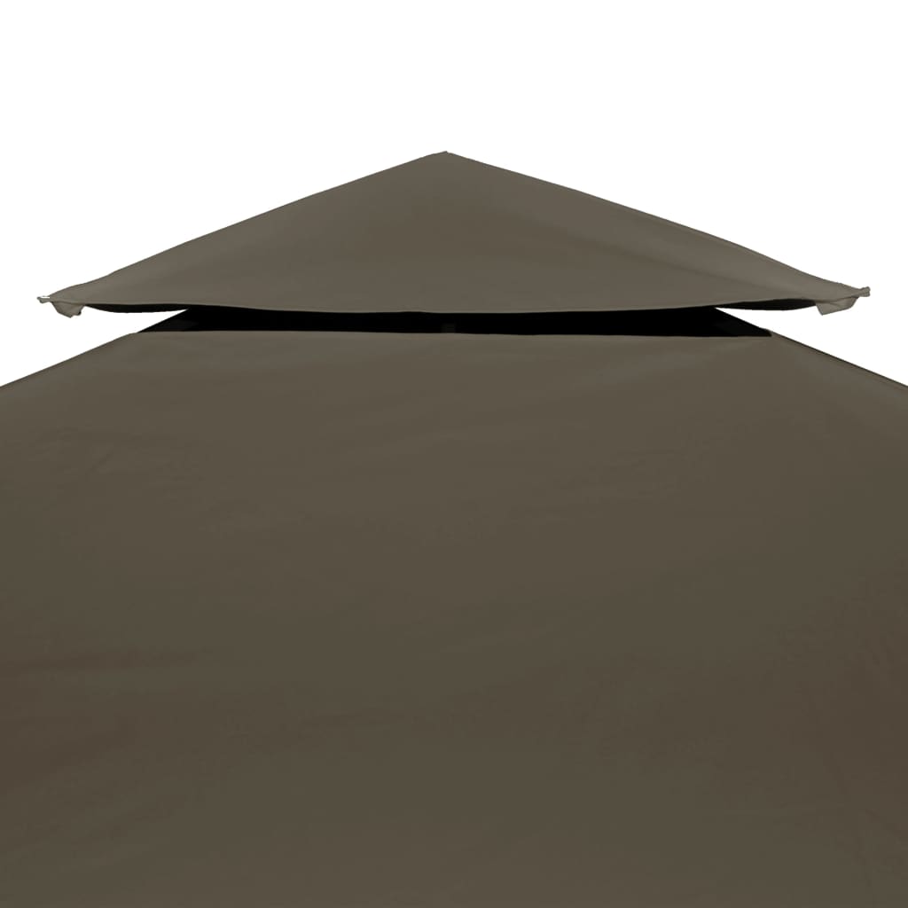 Vidaxl prieeldak 2-laags 310 g m² 3x3m taupe