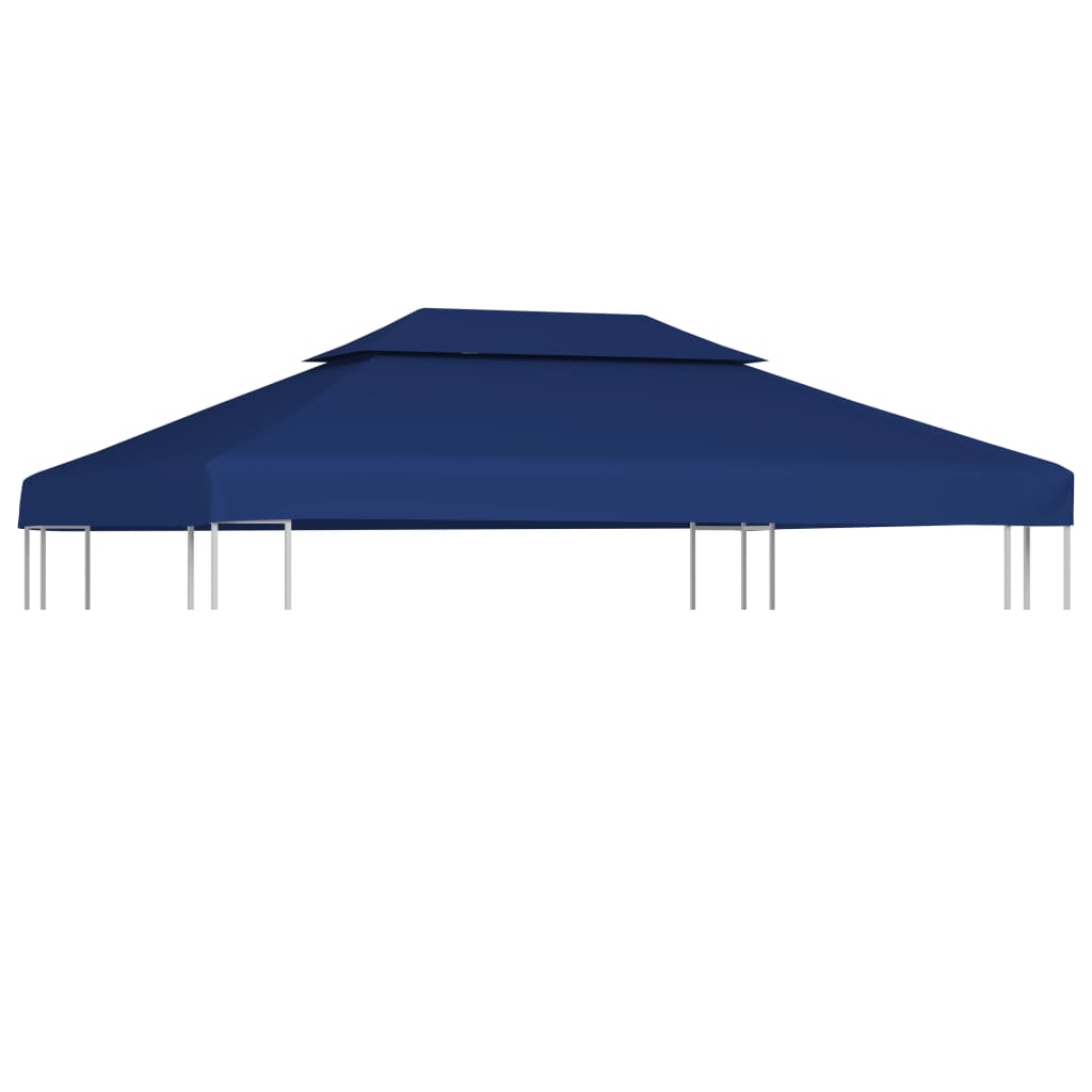 Vidaxl prieeldak 2-laags 4x3m 310 g m² blauw