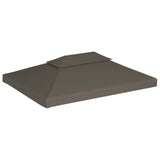 Vidaxl prieeldak 2-laags 4x3m 310 g m² taupe