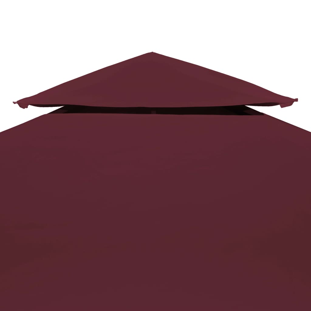 Vidaxl prieeldak 2-laags 4x3m 310 g m² bordeaux