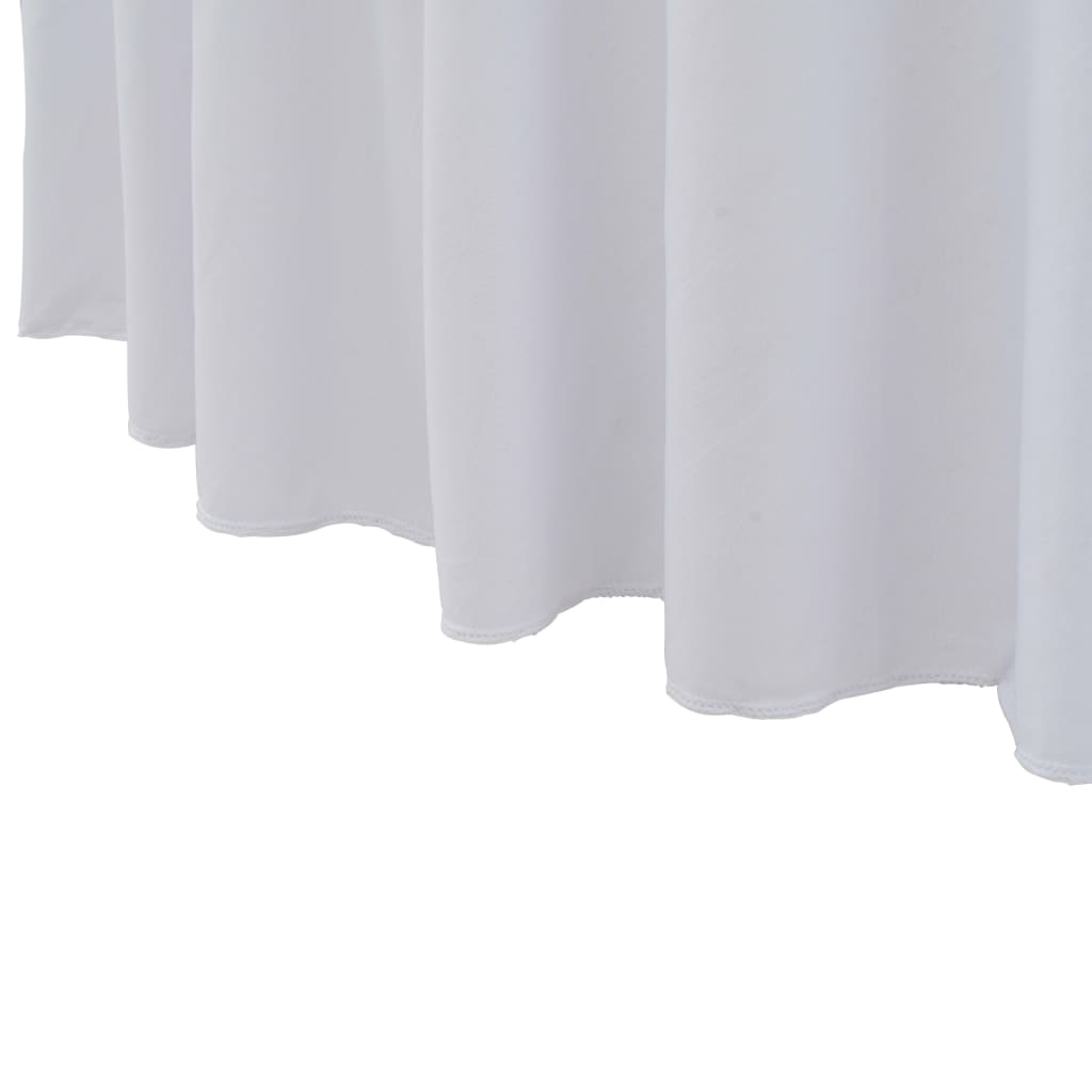 Vidaxl 2 ST Table covers stretch with skirt 120x74 cm white