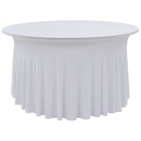 Vidaxl 2 st tafelhoezen stretch met rok 150x74 cm wit