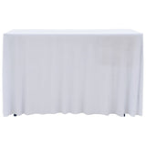 Vidaxl 2 st tafelhoezen stretch met rok 120x60,5x74 cm wit